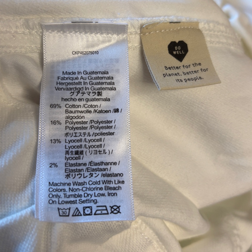 NWT Madewell Tapered-Leg Utility Pant | Pull-On, White, Cotton | Women’s Plus 1X - Picture 8 of 15